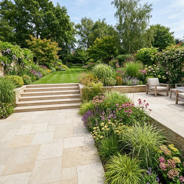 Limestone terrace