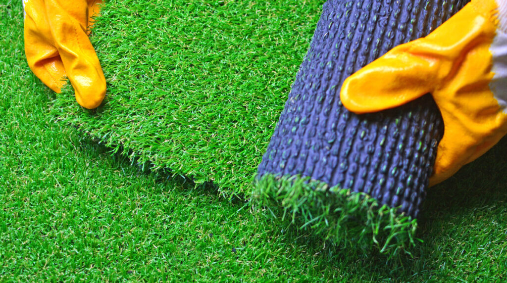 artificial turf installation